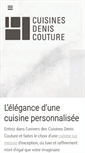 Mobile Screenshot of cuisinesdeniscouture.com